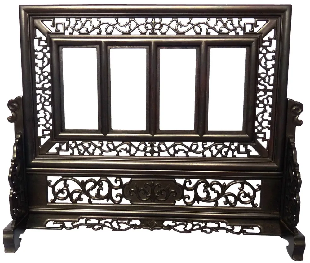 

Classical openwork screens high-grade mahogany wood crafts custom carved wood screen antique technology class