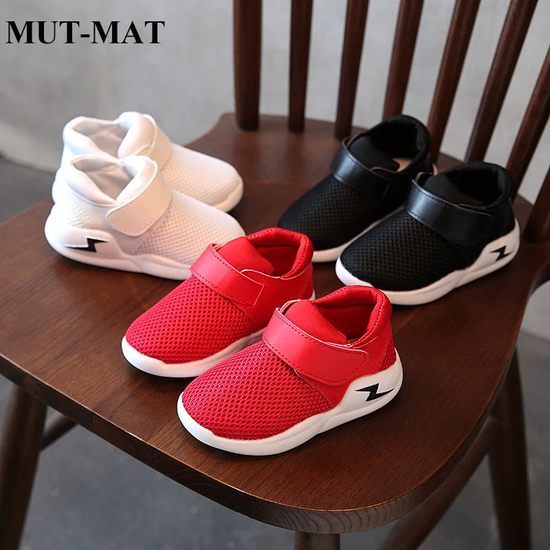 

2019 spring and autumn new fashion boys and girls casual mesh magic stick slipper shoes tide children's shoes