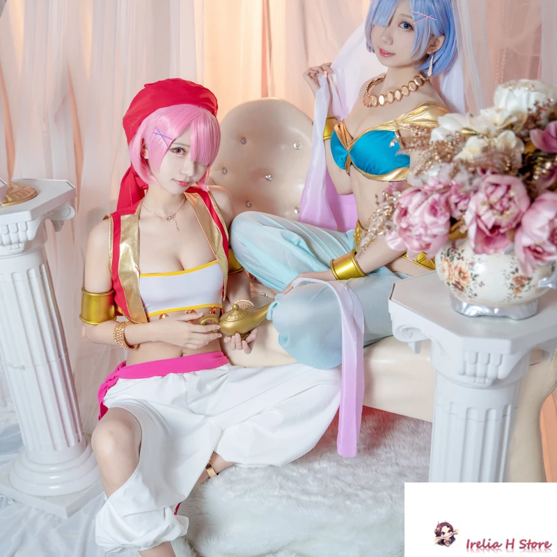 Re: жизнь в другом мире от zero sexy Aladdin dancer Rem Lam Косплей Костюм|Игровые костюмы| |