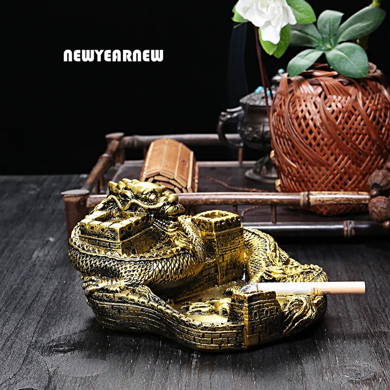 Buy NEWYEARNEW Mascot Dragon Ashtray Resin Creative Personality Ashtray Car