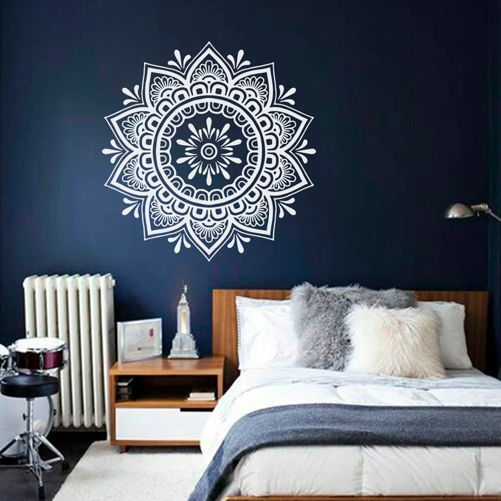 

Mandala DIY wall sticker bedroom bedside decor Boho wall decals Yoga studio Art Mural Mandala home bedroom Vinyl decal G42