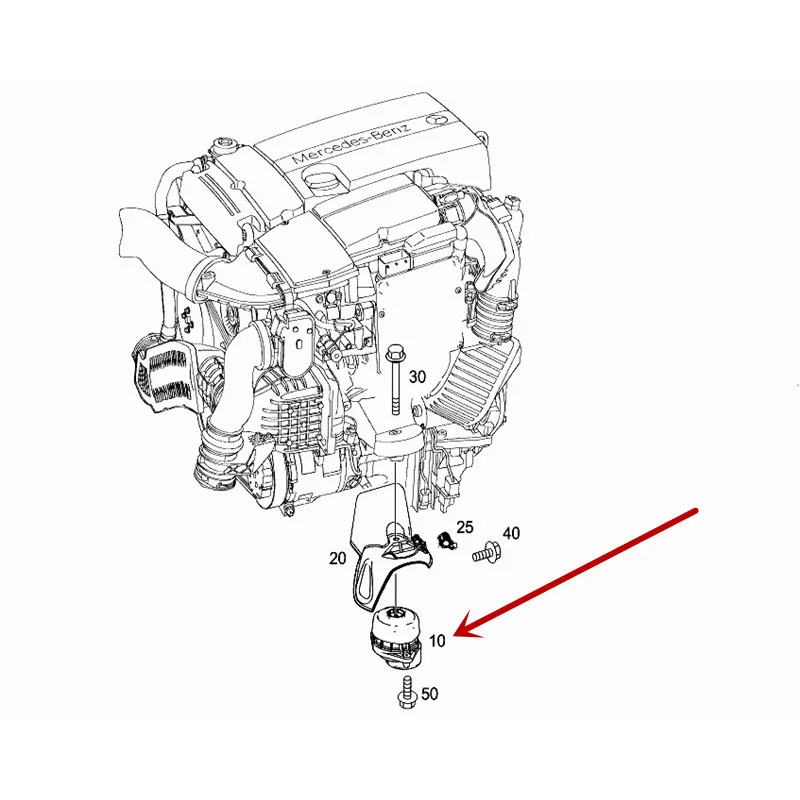 Подвеска для автомобильного двигателя C180 C200 C260 E200 E260 E300 GLK300mer ced esb enzW204 W207 W212 W218 CLS350