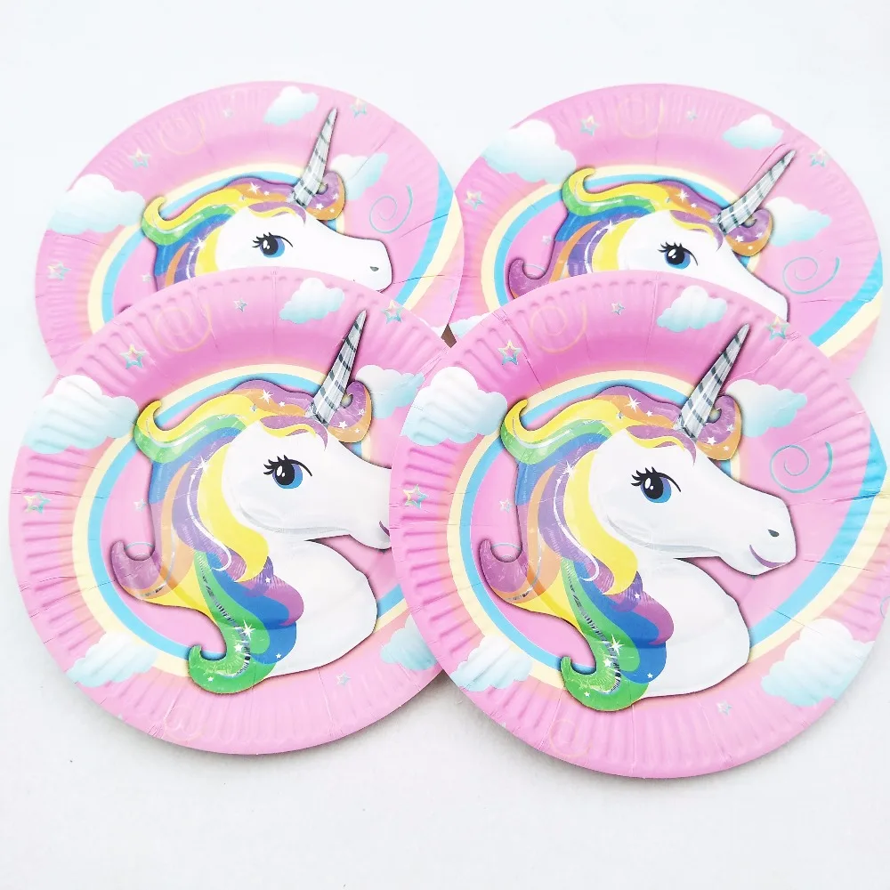 10pcs / серия Планшеты Дети Birthday Party Supplies бумаги Посуда С Днем Рождения праздничные