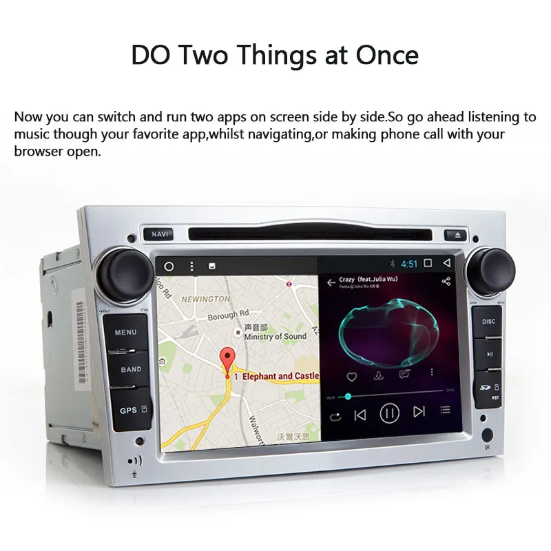 Best 2 Din Android 8.1 Car Multimedia Player For Opel Astra H Vectra C Zafira b Corsa C D G Meriva Vivaro GPS Navigation Radio DVD 3