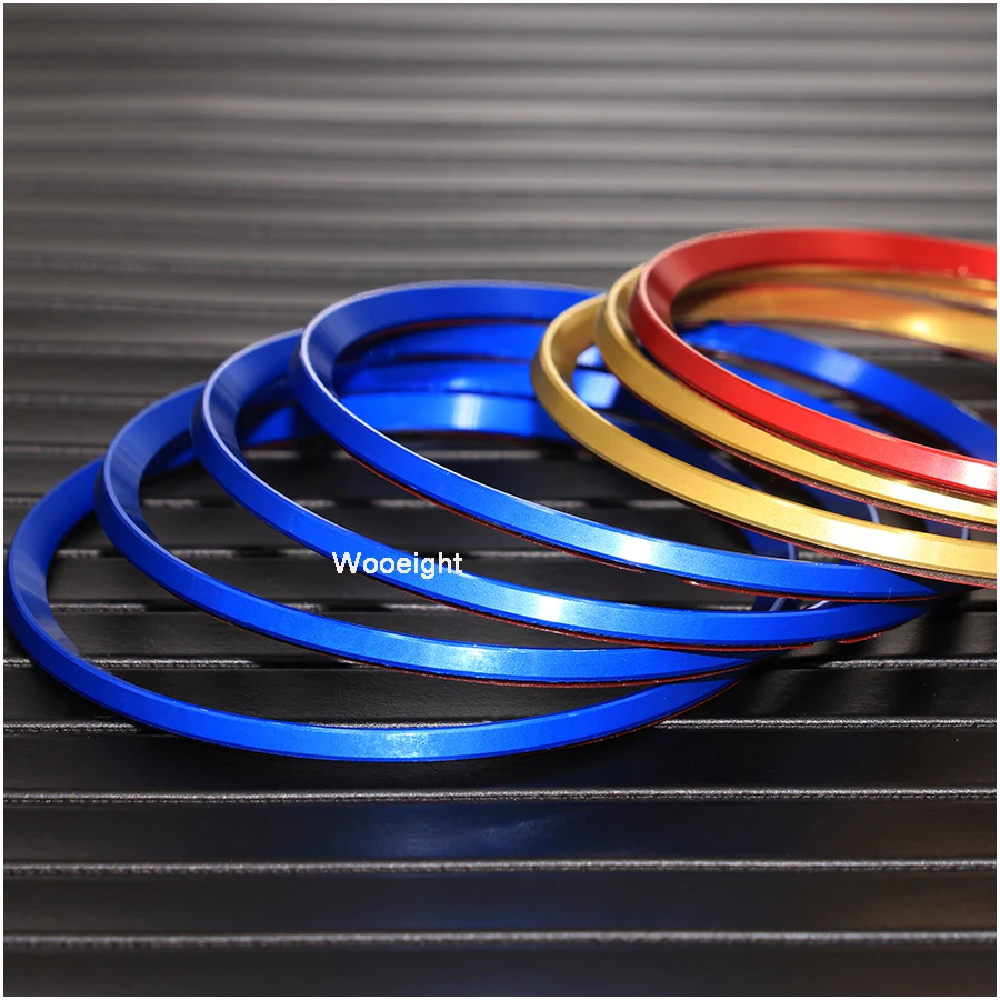 4Pcs Aluminum Alloy Wheel Center Hub Ring Decorative Decals Cover Trim Fit For Honda Civic 2016 2017 Red  Blue  Gold (8)
