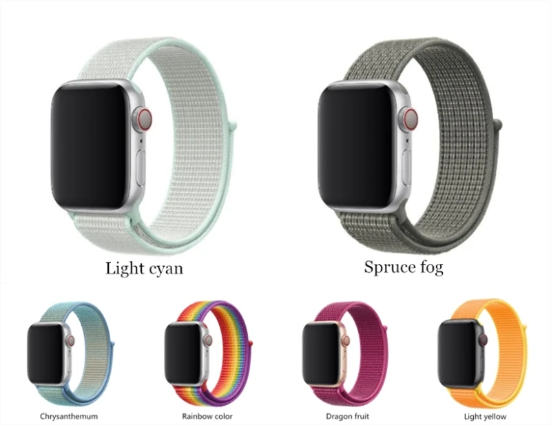 Спортивная петля ремешок для Apple Watch Band 4 44 мм 40 мм 42 мм 38 мм iWatch Series 4 3 2 1 Correa нейлоновый наручный браслет, ремешок аксессуары