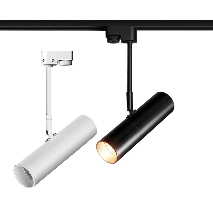 

3W/5W/7W/12W/15W LED COB Ceiling Light Picture Spotlight Rail Track Lighting Adjustable Lamp Shop Black/White shell