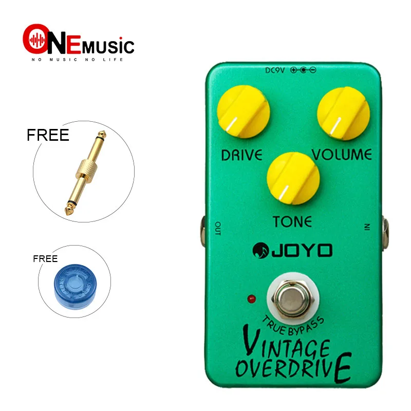 

JOYO JF-01 Electric Bass Vintage Overdrive Effect Guitar Pedal DC 9V True Bypass Dynamic Compression with connector