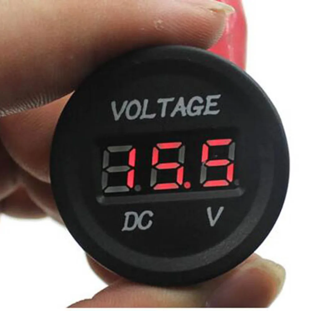 

DC 12V 24V LED Display Car Digital Voltmeter Electric Voltage Meter Monitor Socket for Automobile Motorcycle Truck Minibus Boat#