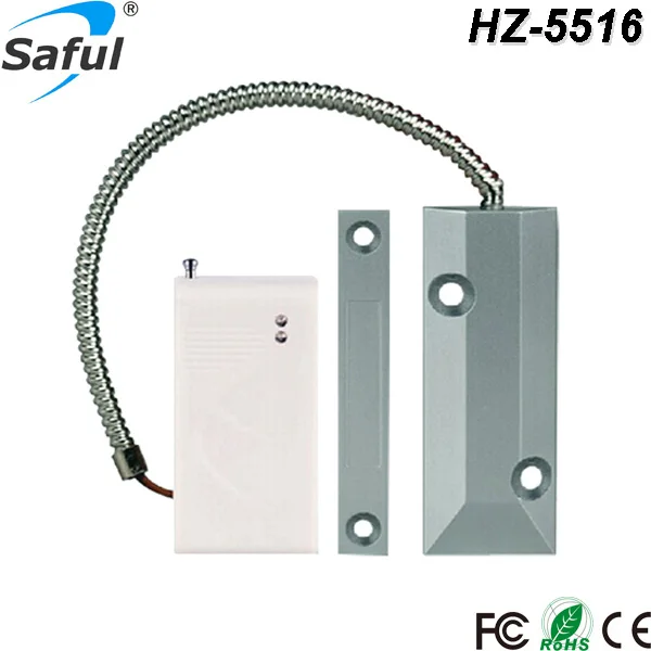 

Saful Hot sale 433 MHz Reed pipe magnetic control Wireless Roller Shutter Door Gap Sensor Detector Just For gsm Alarm System