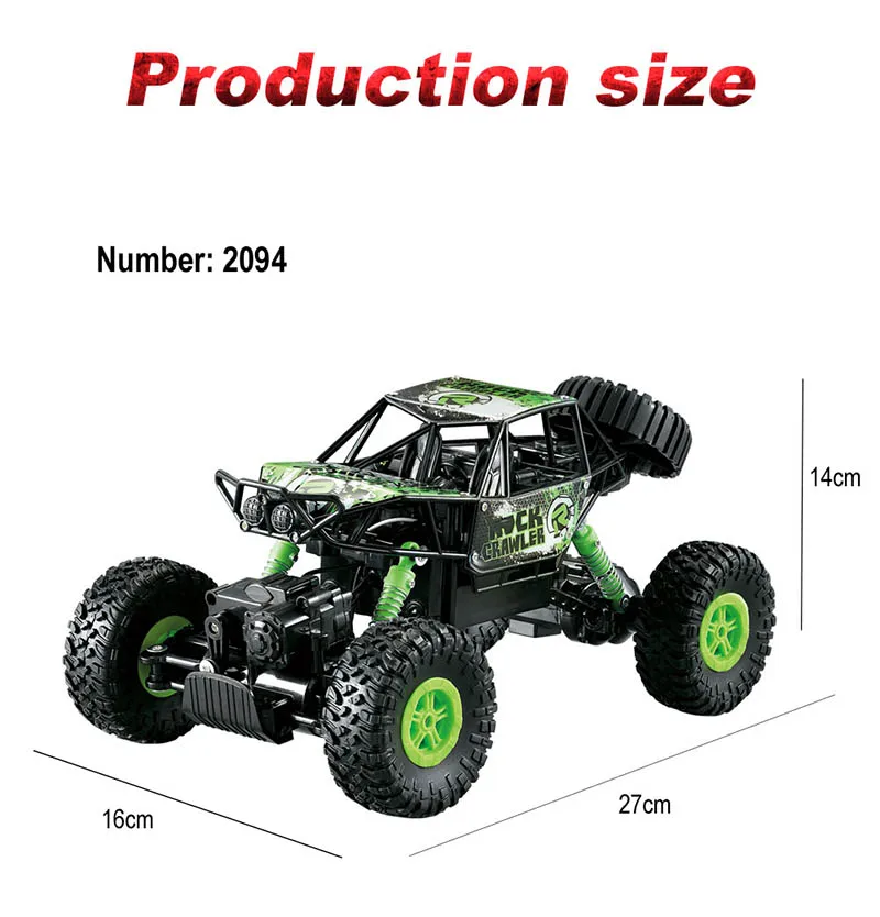 1:16 привод дистанционного управления внедорожные машины-внедорожники 10 км/ч 2,4 г 4WD RC автомобиль высокоскоростной внедорожный электрический автомобиль игрушки для детей