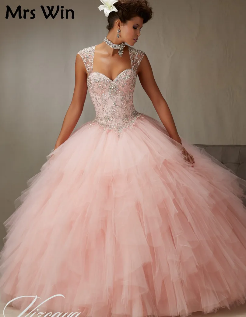 Cheap Vintage Quinceanera Gowns Sweet 16 Princess 15 Dresses White Blue