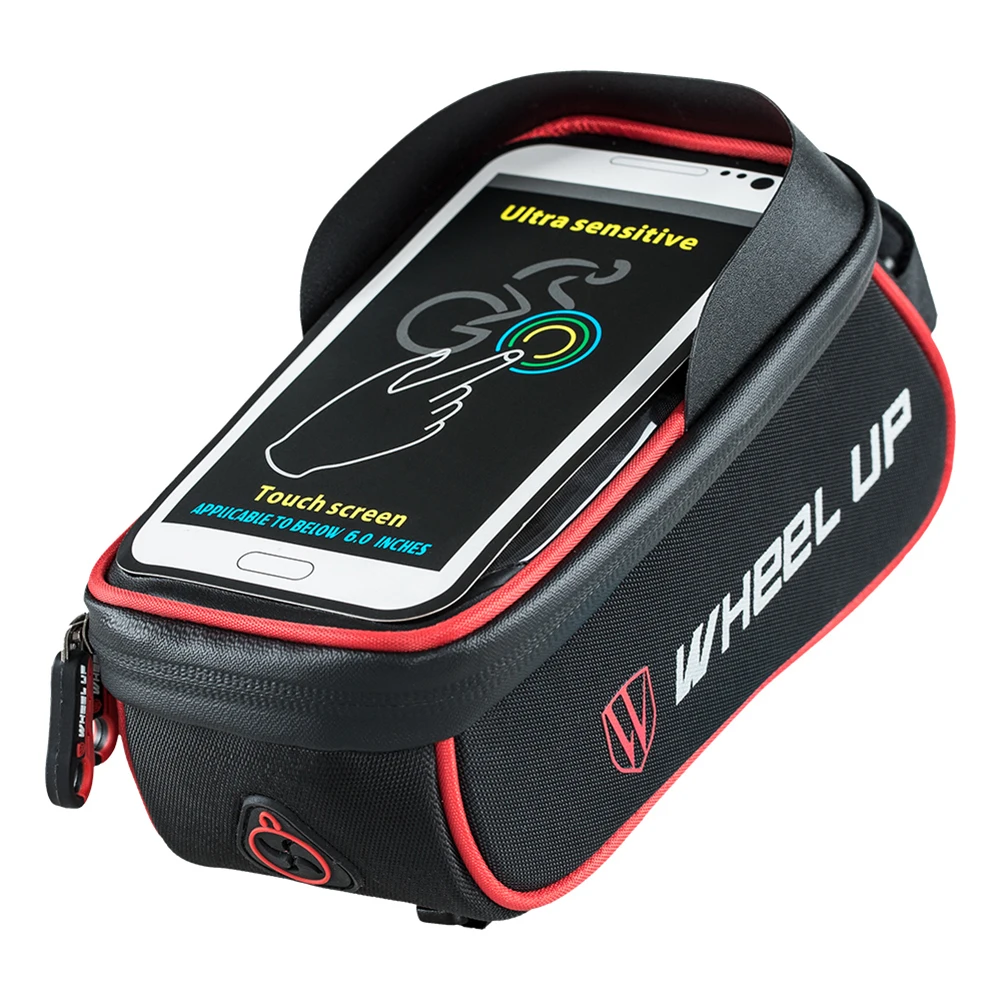 Excellent Waterproof Bicycle Bag Basket Pannier Frame Tube Handlebar Bag High Sensitive Touch Screen Double Zipper Cycling Bags 1