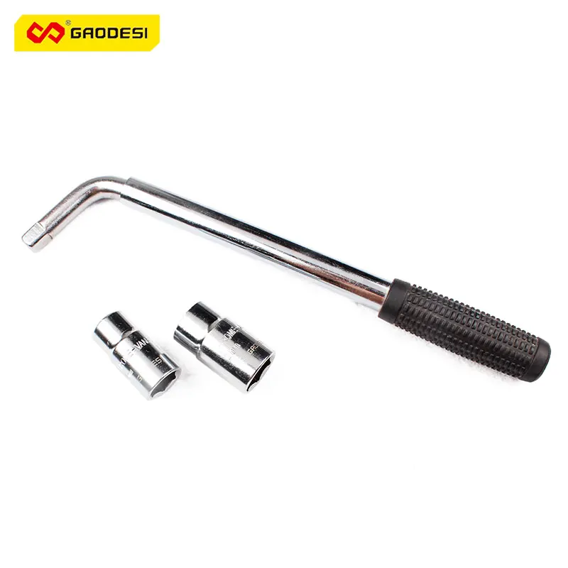 3 PCS Of L type Retractable Tire Wrench Socket Wrench Tire Repair Tool