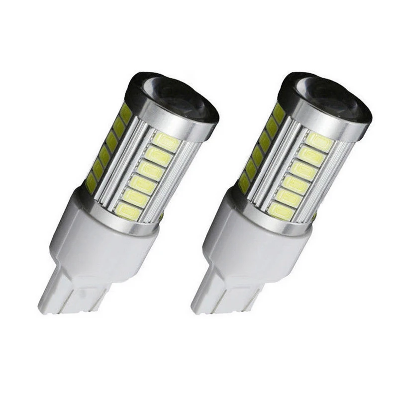 2pcs/set T20 7443 5630 33LED Car Brake Reverse Backup Light Lamp Bulb Red
