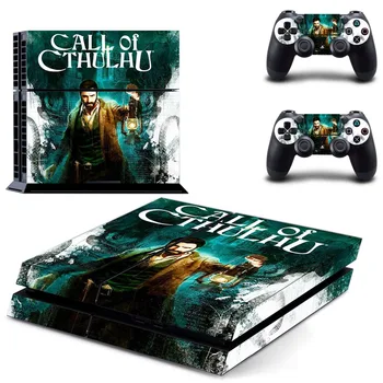 

Call of Cthulhu PS4 Skin Sticker Decal for Sony PlayStation 4 Console and 2 controller skins PS4 Stickers Vinyl Accessory
