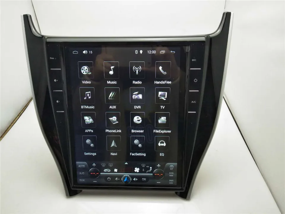 Clearance KiriNavi Vertical Screen Tesla Style 12.1inch Android 7.1 Car Stereo For Toyota Harrier Radio Multimedia Player GPS Navigation 4