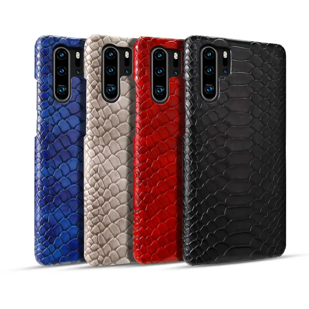 Кожаный чехол для телефона из змеиной кожи Boucho Huawei P30 P20 lite Pro mate 20 RS P30lite P20pro P20lite