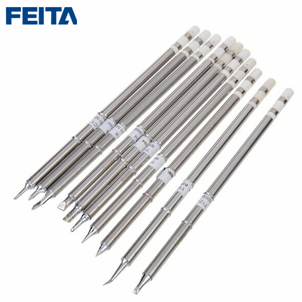 FEITA 5 шт. T12-B T12-BC2 T12-D24 T12-JL02 T12-K жало паяльника головка для FX951 паяльная станция биты ремонте электронных компонентов