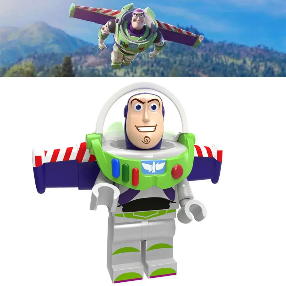 

Toy story 4 legoing disneyee minibrickfigures building blocks friends sets pump Buzz Lightyear Woody Rex girls toys DIY