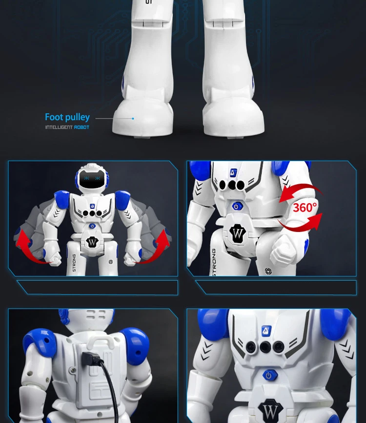 IMPULLS 9930 RC робот механический полицейский Интеллектуальный песенный робот с дистанционным управлением робот Программирование детские игрушки подарки FSWB