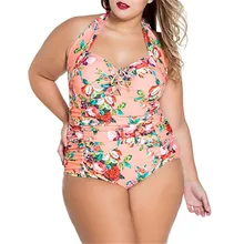 Летние слитные костюмы купальники для женщин размера плюс женский купальник размера плюс принт trajes de ba o de las mujeres пляжная одежда