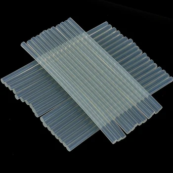 

High Viscosity 20pcs 7 x 100mm Non-Toxic EVA Clear Hot Melt Glue Sticks for Hot-Glue Gun Glue Craft Album DIY Adhesive Repair To
