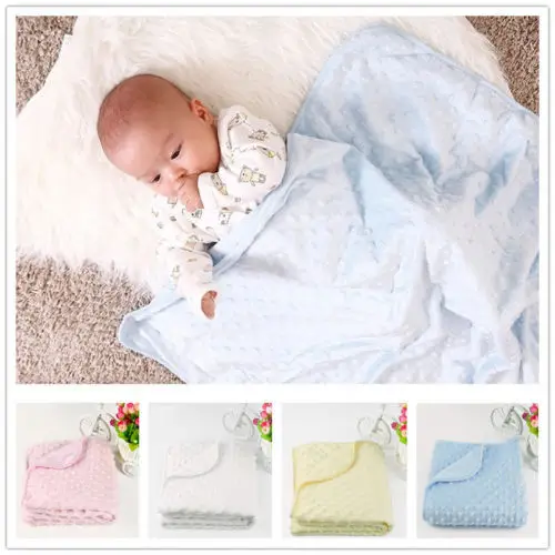 Soft Fleece Blanket Newborn Baby Boy Girl Bedding Sets ...