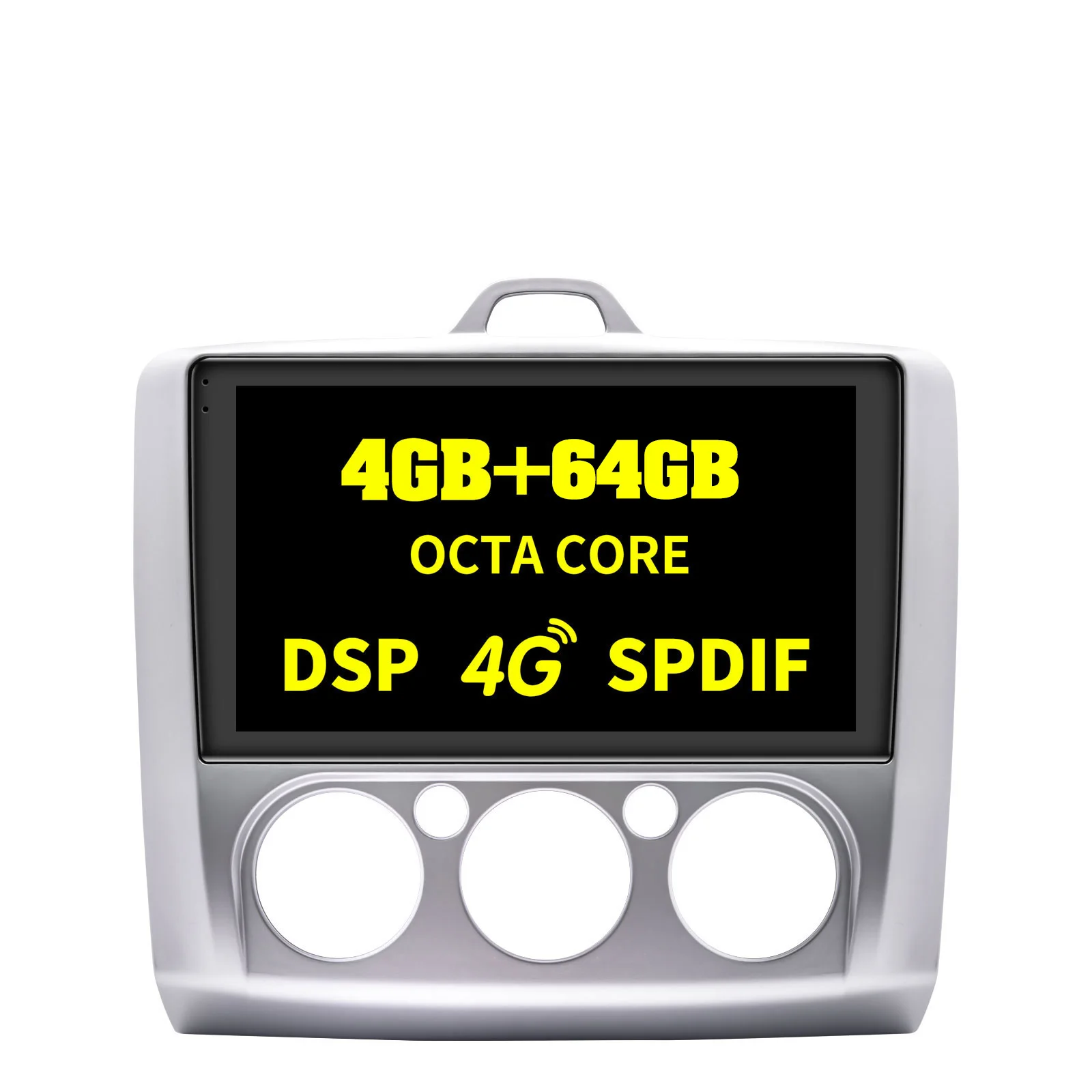 

4+64GB Android 8.1 Car Radio Head Unit Multimedia Player for Ford Focus Exi MT Mk2 Mk3 2004 2005 2006 2007 2008 2009 2010 2011
