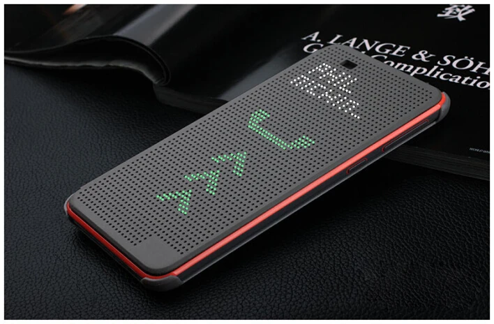 luxury ultra flip smart slim dot view case cover for htc desire 820 d820us d820u d820 tpu plastic sleep wake dot phone cases