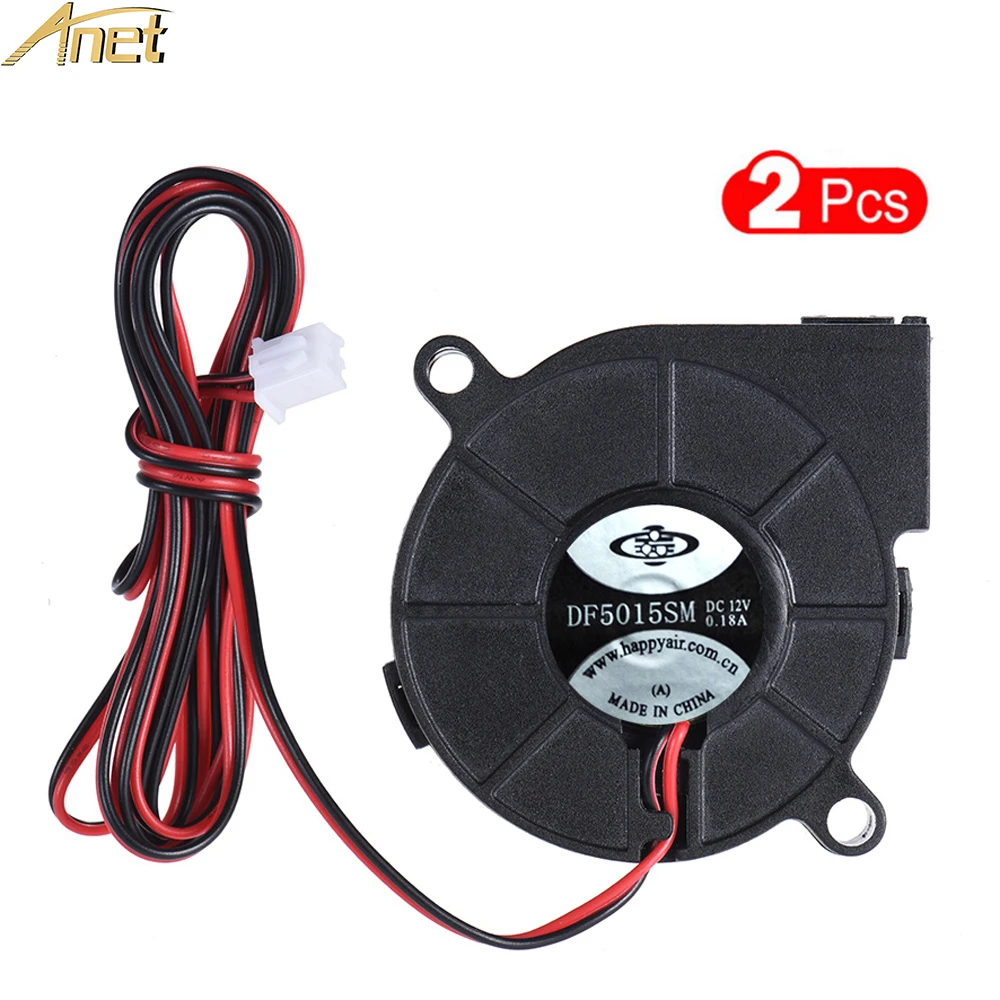 24V Blower Radial Cooling Fan RepRap 2 Pack 5015 Fan Hotend 3D Printer