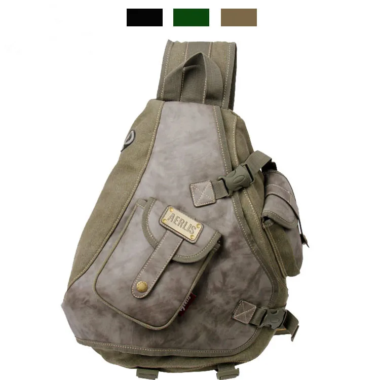 

2017 New Limited Clutch Enhanced Version of The Big Canvas Chest Pack Shoulder Bag Man Male Multifunctional Cross-body Travel ba