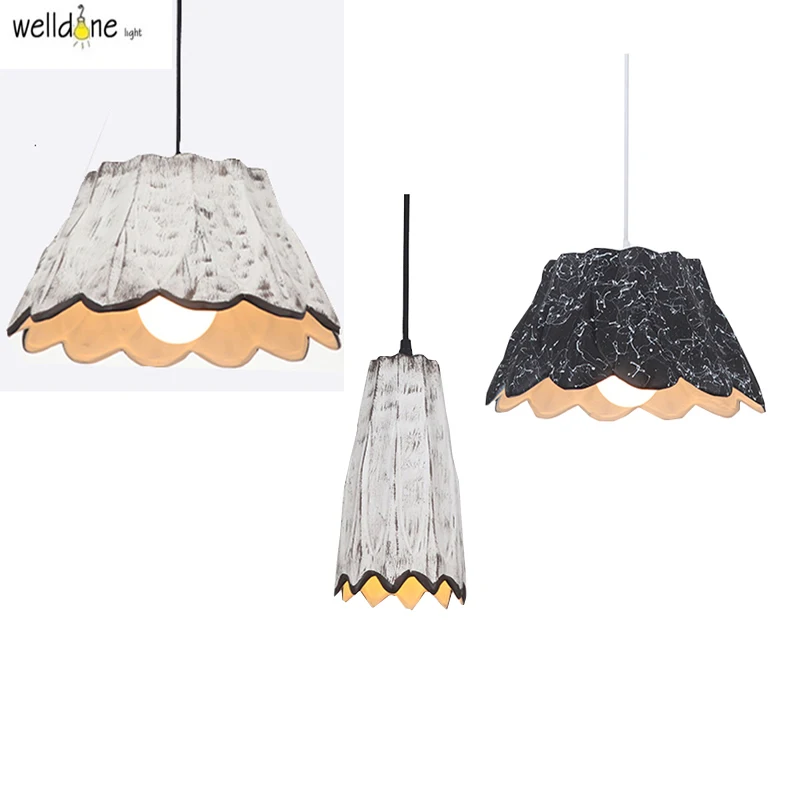 The Nordic Minimalist Retro Pendant Light Wood Ceramic Vintage Lamp Restaurant Dining Room Coffee Hall Pendente de teto Laparas | Освещение