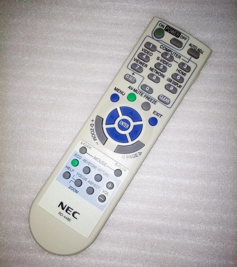 

New Original Quality Projector Remote Control Universal For NEC RD-448E RD-443E NP-VE281+ NP-V260+NP510C NP-VE280+ .....