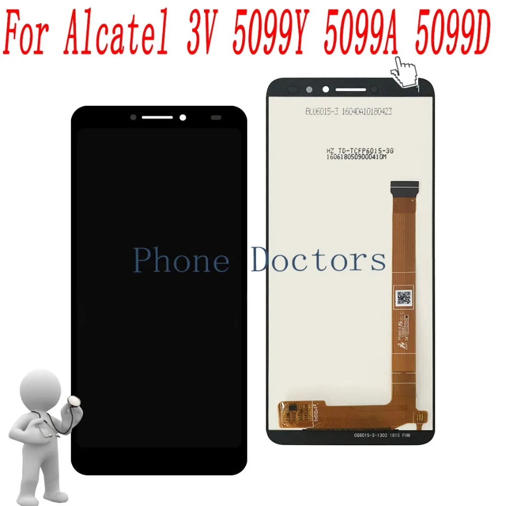 

6.0" For Alcatel 5099A Full LCD DIsplay+Touch Screen Digitizer Assembly For Alcatel 3V 5099 5099Y 5099A 5099D