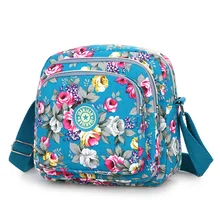 Женская сумка на плечо с цветочным принтом, милая Роза, сумка через плечо для женщин, хлопок, Большая вместительная сумка для отдыха или путешествий, сумка-мессенджер