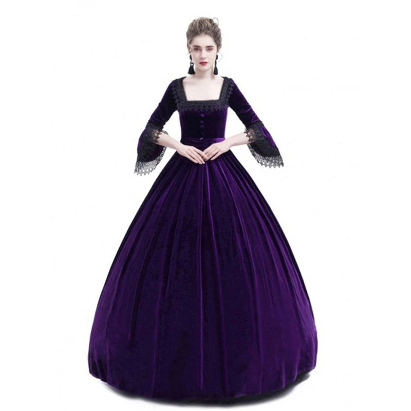 Empirisk Habitat Tålmodighed Cosplay Medieval Palace Princess Dress Adults Halloween Costumes for Women  2018 Lace Long Sexy Plus Size Party Helloween Costume - AliExpress