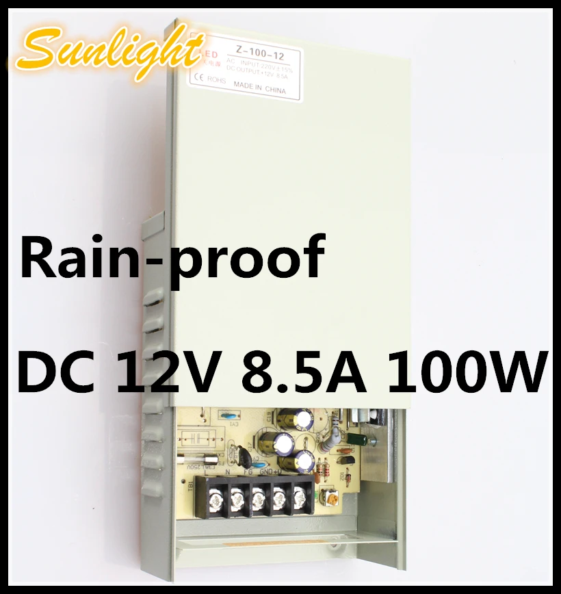 AC12V 8.5A 100W transformation DC220V 50~60HZ voltage stabilization high quality driver Power Supply lighting transformer | Освещение