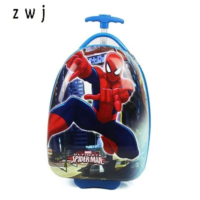 16 18 дюйм(ов) дети тележка чемодана Hardside багаж коробка универсальная колеса дорожные сумки Surper Hero Человек-паук