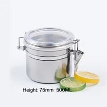 Нержавеющая сталь герметичные принадлежности контейнер для кофе мука, сахар контейнер для чая держатель HTQ99