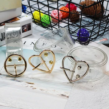 

Women's Transparent Wide Belt Resin Plastic full Pin Heart Belt Buckle Invisible Clear Waist Circle Buckle Ladies Belt Accessori