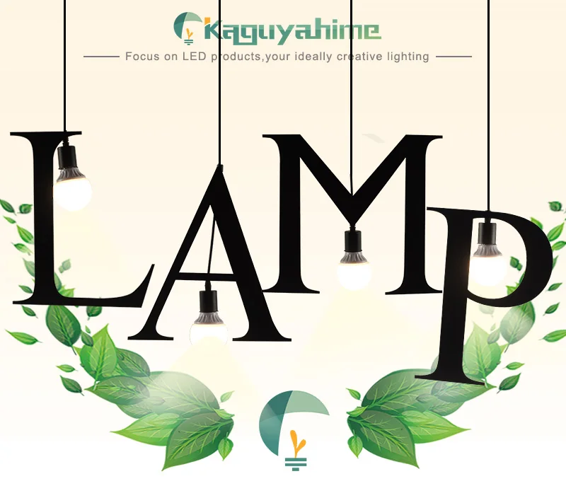 Kaguyahime E27 DIY светильник с буквенным принтом креативный подвесной светильник в форме алфавита s A to Z светильник люстра лампа Декор Светильник держатель лампа