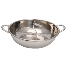 29 см Twin разделить горячий горшок кастрюля из нержавеющий стали домашняя кухонная утварь для готовки супа инструмент