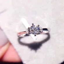 ANI 18K White Gold AU750 Women Wedding Ring Certified 0 3 Carat Real Diamond Band Ring