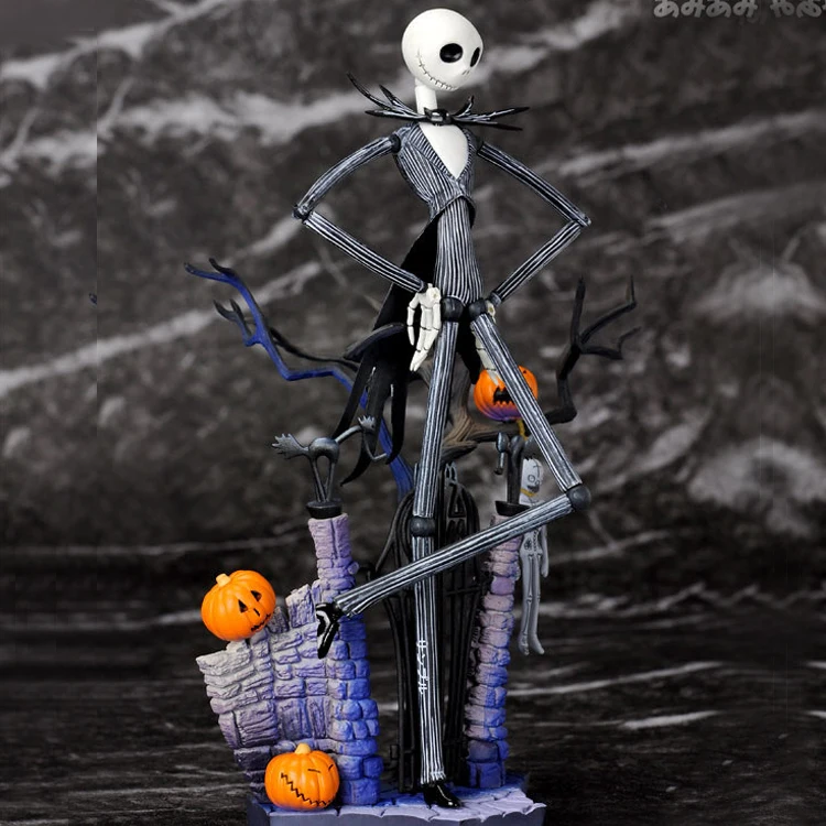 

16CM SCI-FI Revoltech Series NO.005 Jack Skellington The Nightmare Before Christmas PVC Action Figure Model Toy for gift