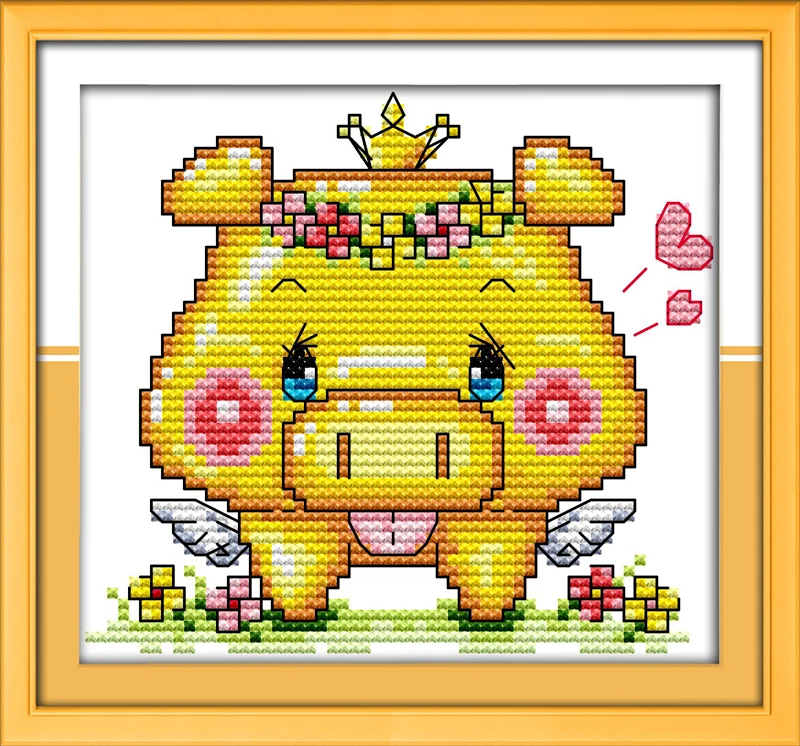 Набор для вышивки крестиком Good dream pig (2) 14 карат 11 | Дом и сад