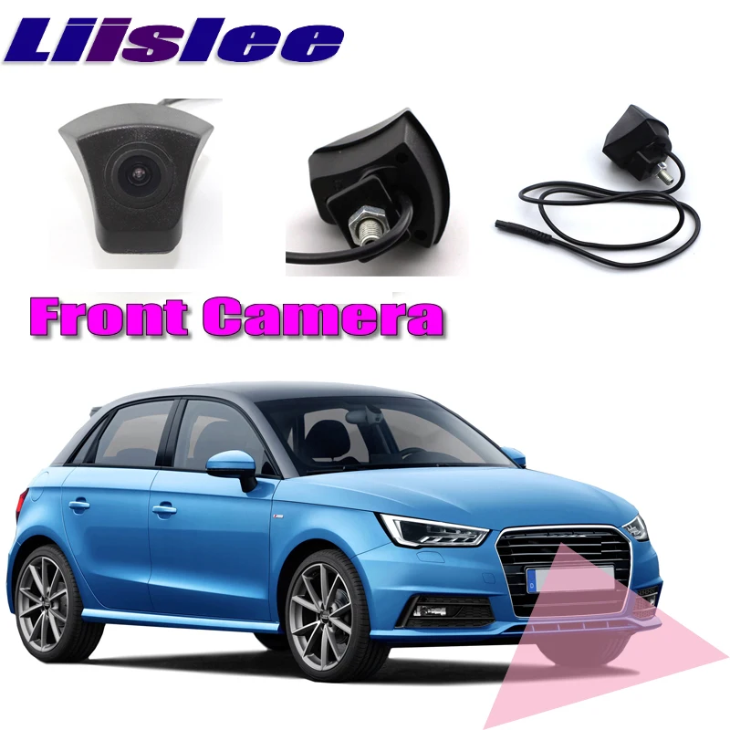 

LiisLee Car Front Camera LOGO CAM Hood Mesh Front Grille CAM For Audi A1 8X 2010~2018 DIY Manually Control Channel Front Camera