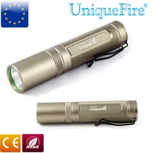 UniqueFire UF-AA-S1 Flashlight Bronze Cree Q5 Led Lanterna 3 Modes Aluminum Alloy Led Torch Lamp Rechargeable Battery