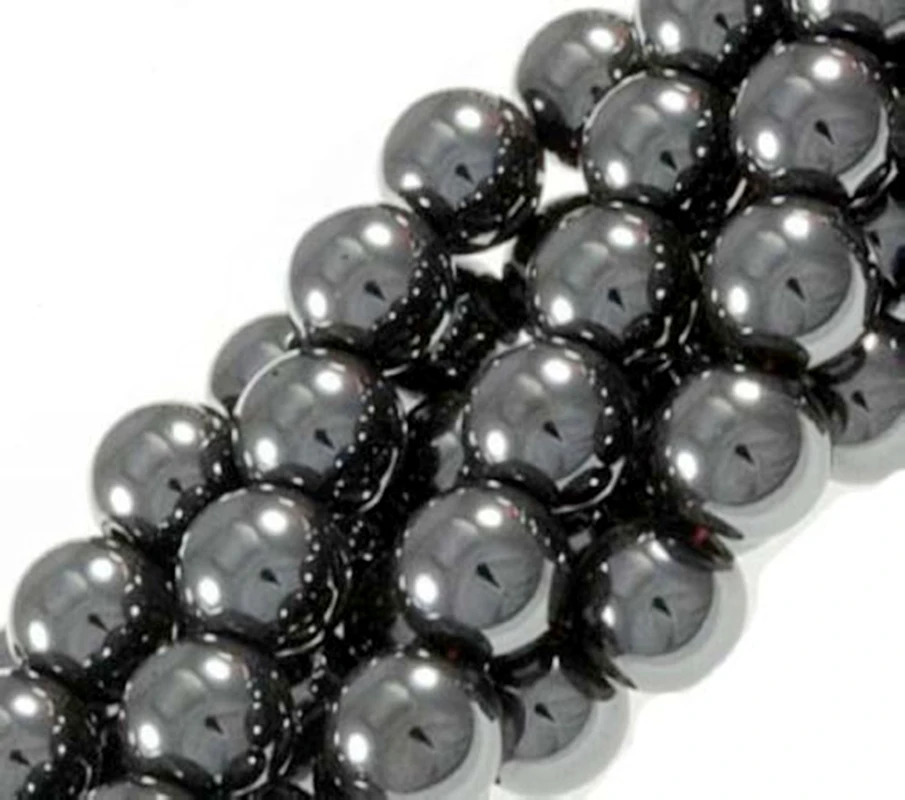 Wholesale Round Hematite Bead Black Loose Findings Spacer Beads 4mm/6mm