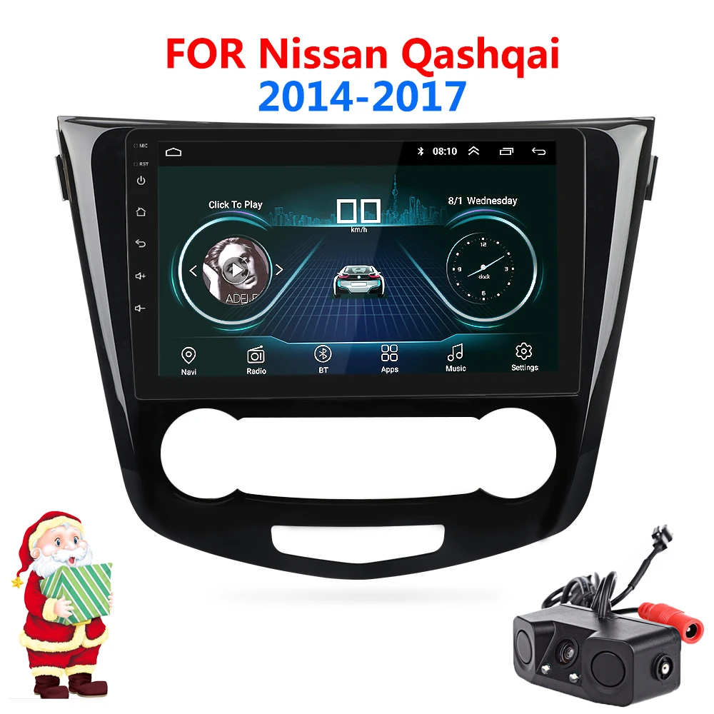 10," Android 8,1 автомобильный Радио gps навигация мультимедийный плеер для Nissan X-Trail Qashqai- с четырехъядерным wifi стерео